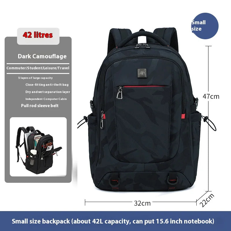 Backpack Primary School Middle School Students High School Bags Large Capacity Ultra-light Load Reduction Outdoor Travel Busines