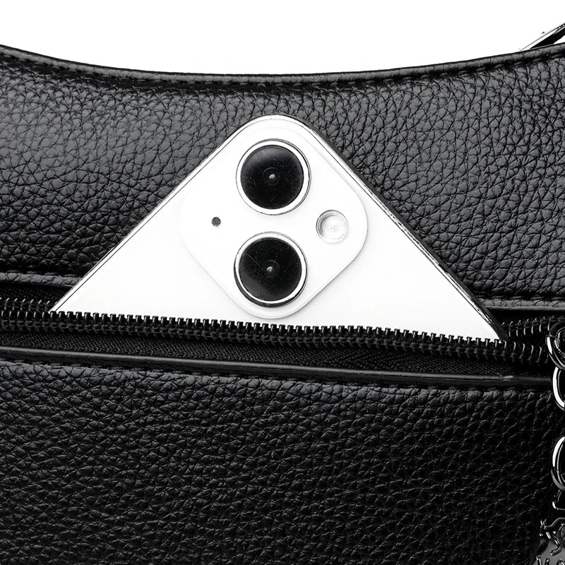 Luxury Designer Ladies Handbags New High Quality Leather Shoulder Bag For Women Female Retro And Minimalist Crossbody Bags Purse