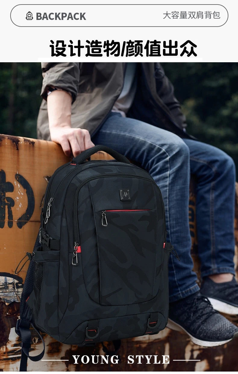 Backpack Primary School Middle School Students High School Bags Large Capacity Ultra-light Load Reduction Outdoor Travel Busines