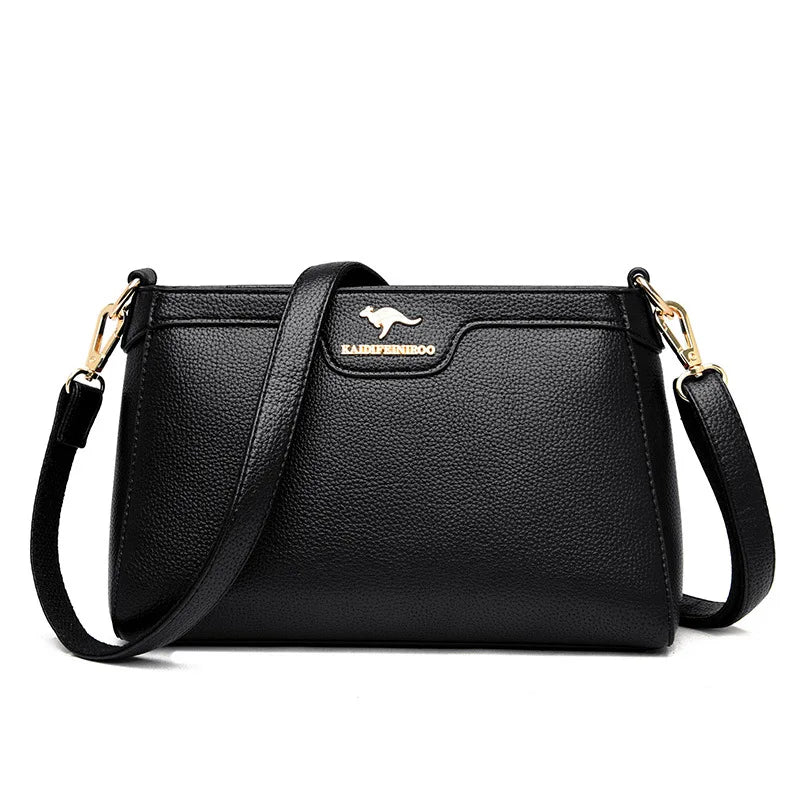 Fashionable Urban Women's Crossbody Bag Single Shoulder Bag Small Square Bag Stylish Mom Bag PU Material Medium Size Zipper O...