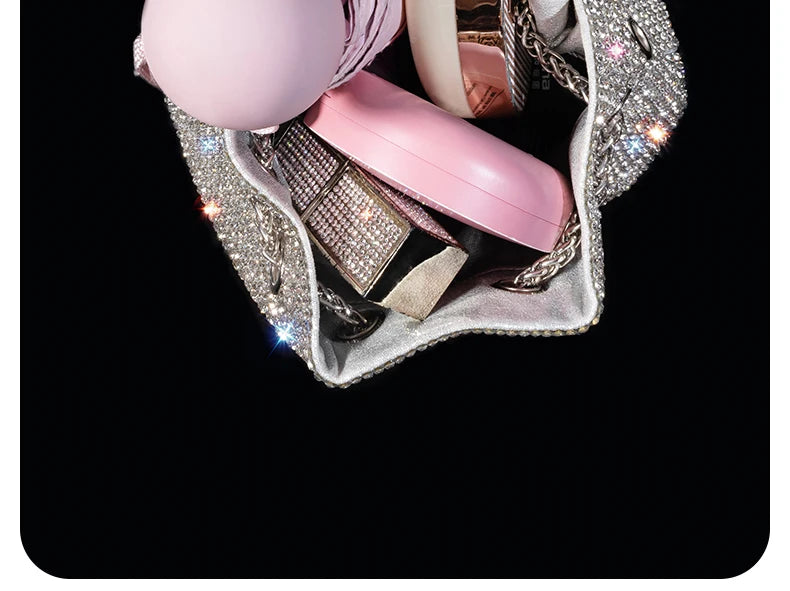 Luxury Bag  Diamond Evening Bag  Silver Designer Bag  Handbags  Pearl Bag  Hand Bags  Luxury Handbags