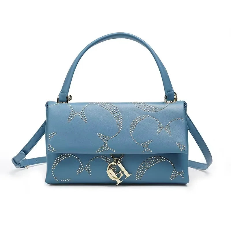 Luxury Women's Crossbody Bag Classic Gold Chain Hardware Accessories Women's Leather  Fashion Designer Women's Shoulder Bag