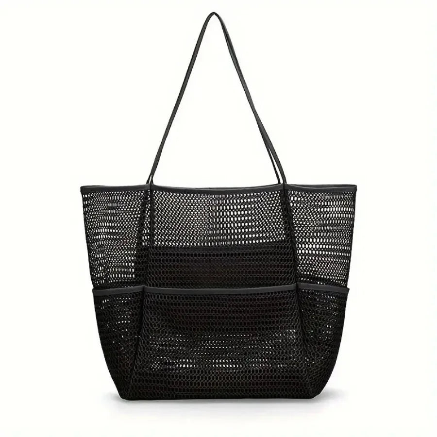 Beach Storage Bag Mesh Tote Bag for Women Gifts for Her Waterproof Beach Vacation Pool Travel Bath Swimming Toiletries Bag