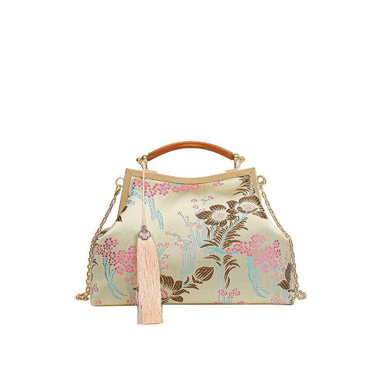 Luxury Women Party Dinner Bag Fashion Ladies Dinner Bag Elegant Wooden handle Simple Formal Gorgeous Crossbody Daily use Purse