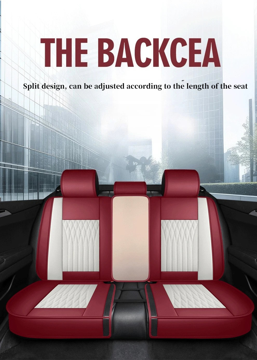 Full Set Car Seat Covers  Full-Wrap Design, Breathable Perforated PU Leather, Universal Fit for Most Sedans, Trucks & SUVs