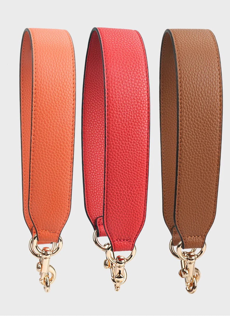 Luxury 3.8cm*58cm Leather Wide Single Shoulder Bag Strap Replacement Underarm Bag Strap Lady's Handbag Belt