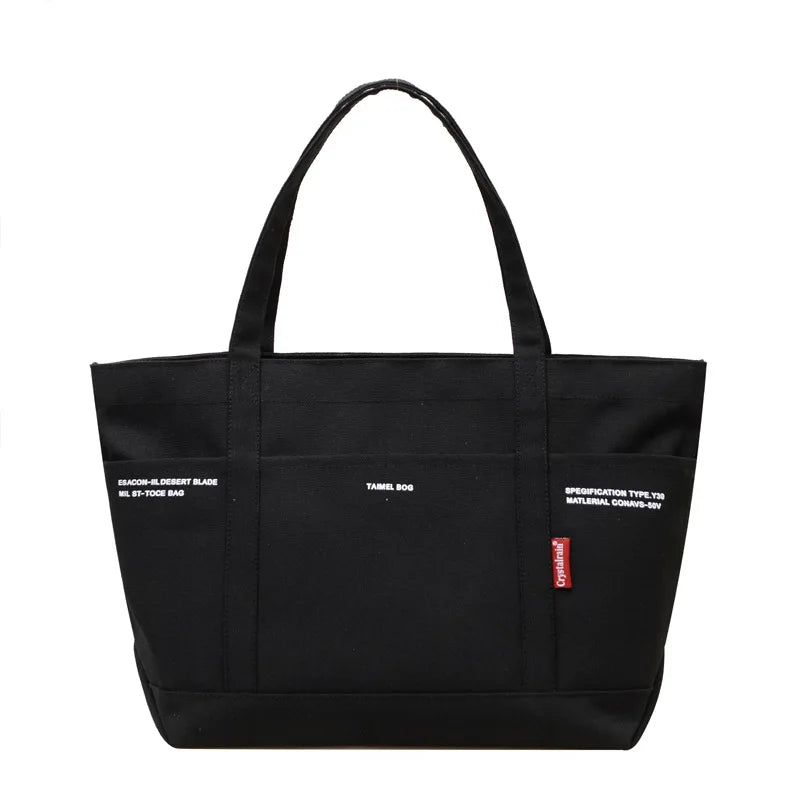 Women's Bag Versatile Multiple Pockets Shoulder Bags For Women Casual Large Capacity Canvas Tote Bag Daily Commuting Handbags