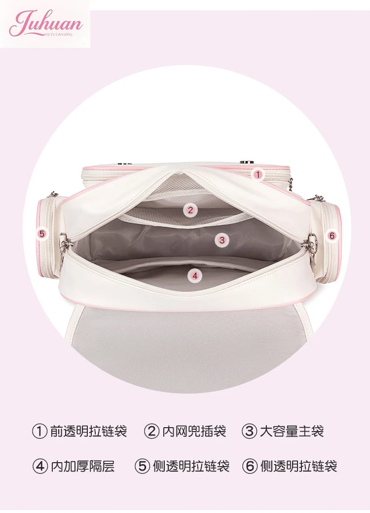 Original Ltabag Backpack Large Food Pain Window Two-dimensional Single Shoulder Messenger Bag Sweet College Schoolbag for Women