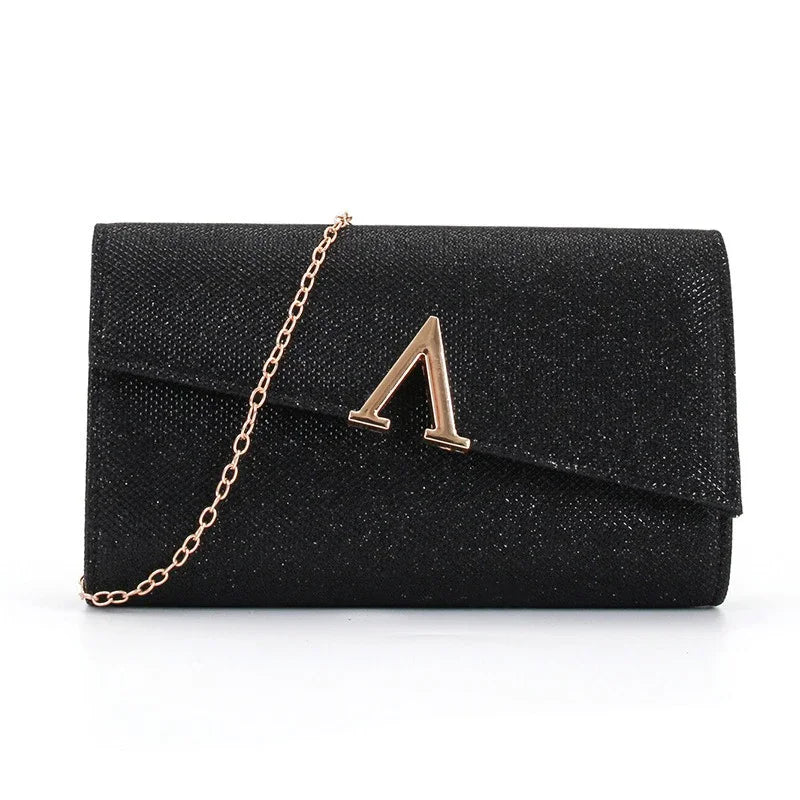 Luxury Designer Evening Bags for Women Glitter Handbag Elegant Party Bag with Chain Strap Women's Handbags Sequin Clutch Wallets