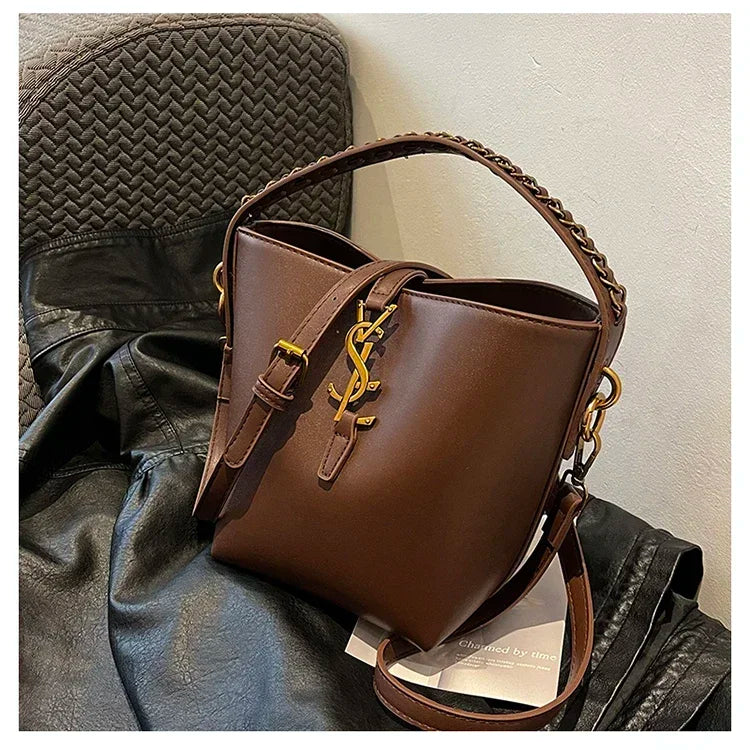 2025 Summer New! Light - Luxury Women's Bucket Bag - High - End Niche Design, Stylish Shoulder Messenger for All Occasions