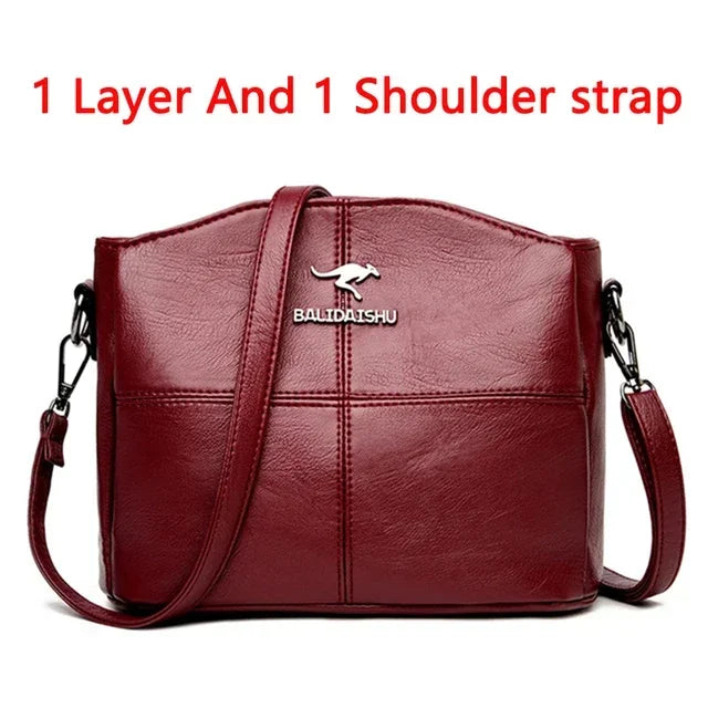 Women Embroidery Tote Bag High Quality Leather Ladies Handbags Women Shoulder Bag Small Crossbody Bags For Women Sac a Main
