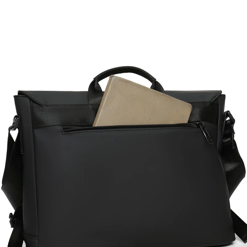 Fashion trend simple atmosphere high-density waterproof fabric casual business men's shoulder handbag crossbody bag masculinity