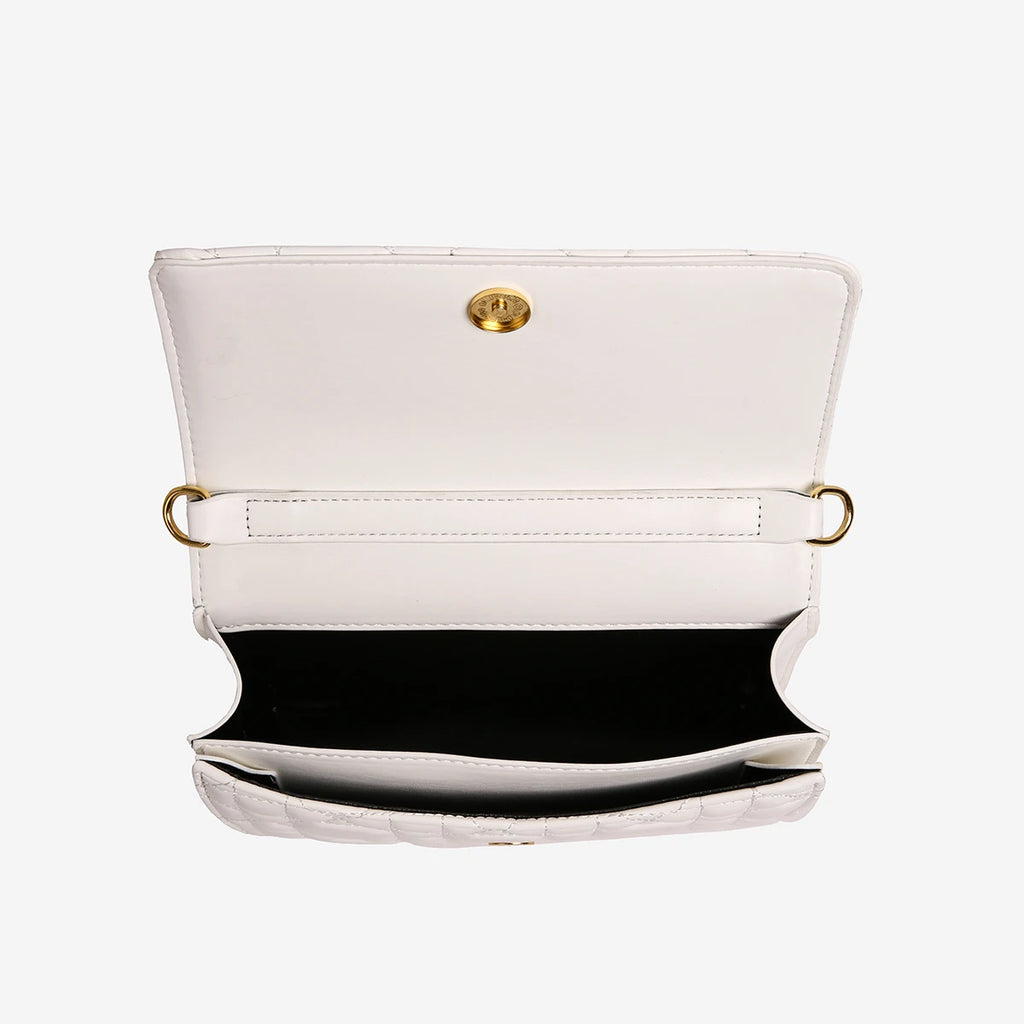 Luxury Black Quilted Handbag Women's Chain Shoulder Bag Designer Crossbody Bags for Women Ladies Elegant Sling Bag for Daily