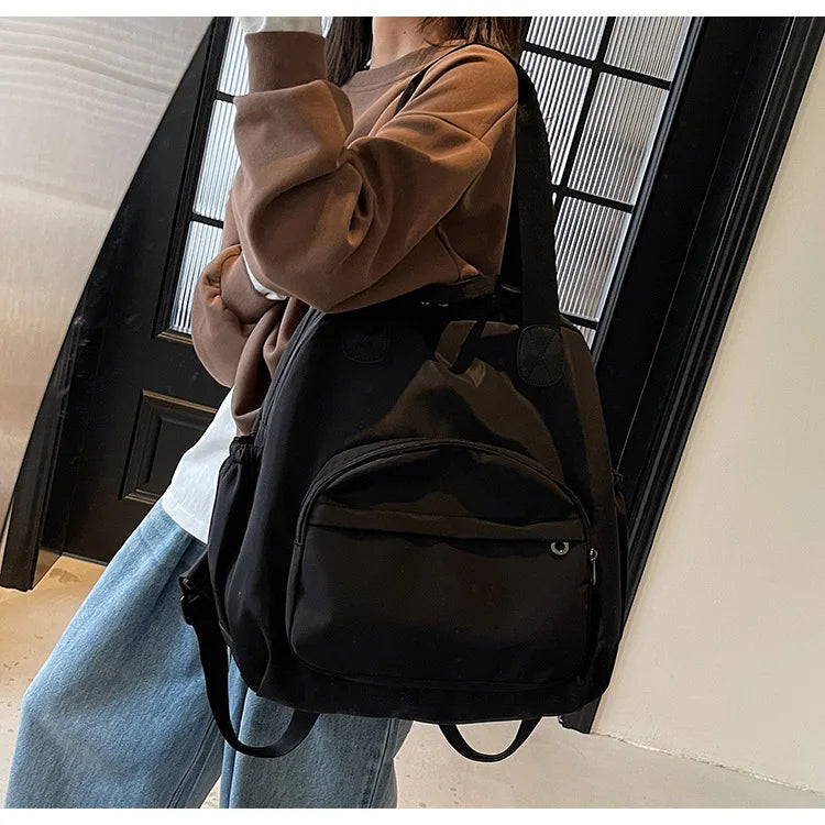 2025 New Leisure Trendy Light Luxury Handbag oulder Bag Korean Japanese Sle Multi-Use Lazy Wind Dual-Purpose Bapa