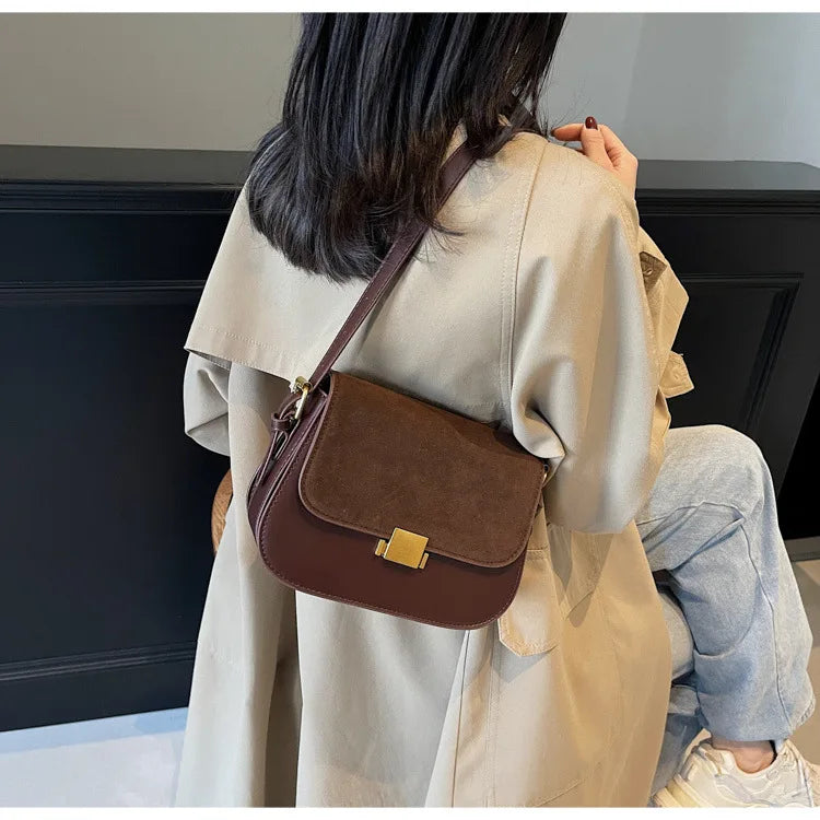 Fashionable Matte Ladies' Bag Versatile Crossbody Underarm Single Shoulder Bag Stylish Accessory for Casual Travel