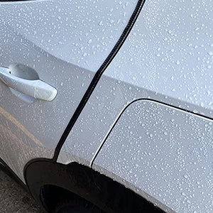 Door Edge Guard Black Car Door Protector Edge Guards Rubber Auto Door Trim U Shape Build in Metal Sheet No Need Adhesive