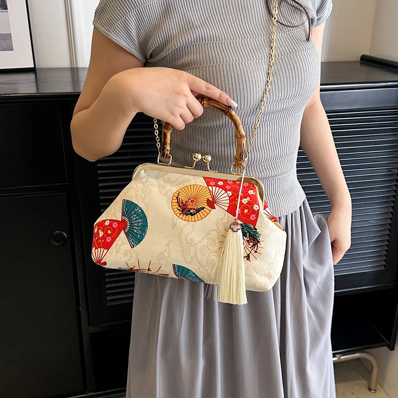 Luxury Evening Clutch Bag For Women Bride Wedding Clutch Purse Chain Shoulder Bags Small Party Handbag Rattan Handle Handle Tote