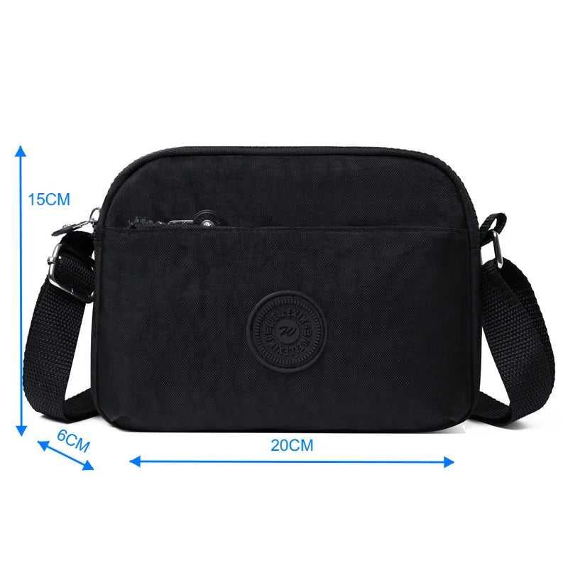 Luxury Bag Women Oxford Crossbody Bag Large Capacity Multi Pocket Wear Resistant Female Shoulder Bag Wallet for Women Men
