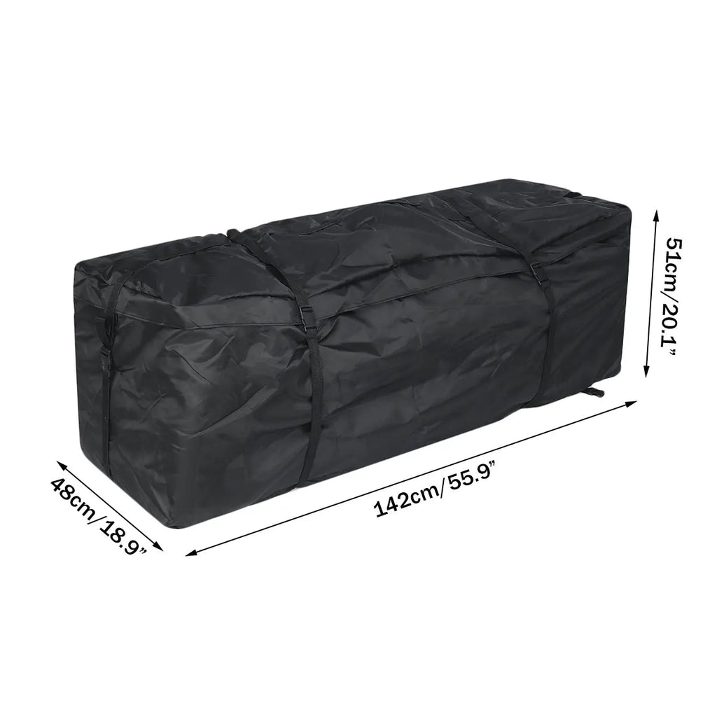 Car Roof Rack Waterproof 142x48x51cm Car Roof Top Bag SUV Roof Cargo Top Box Luggage Carrier Bag for Car Camper Van Storage Bag