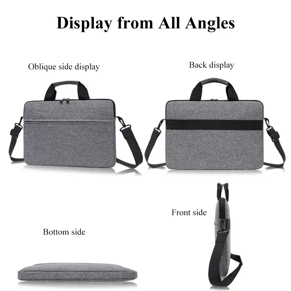 Laptop Bags Carrying Case for 13-15 inch Laptop and Tablet Shoulder Strap Durable Water-Repellent Fabric Business Casual School