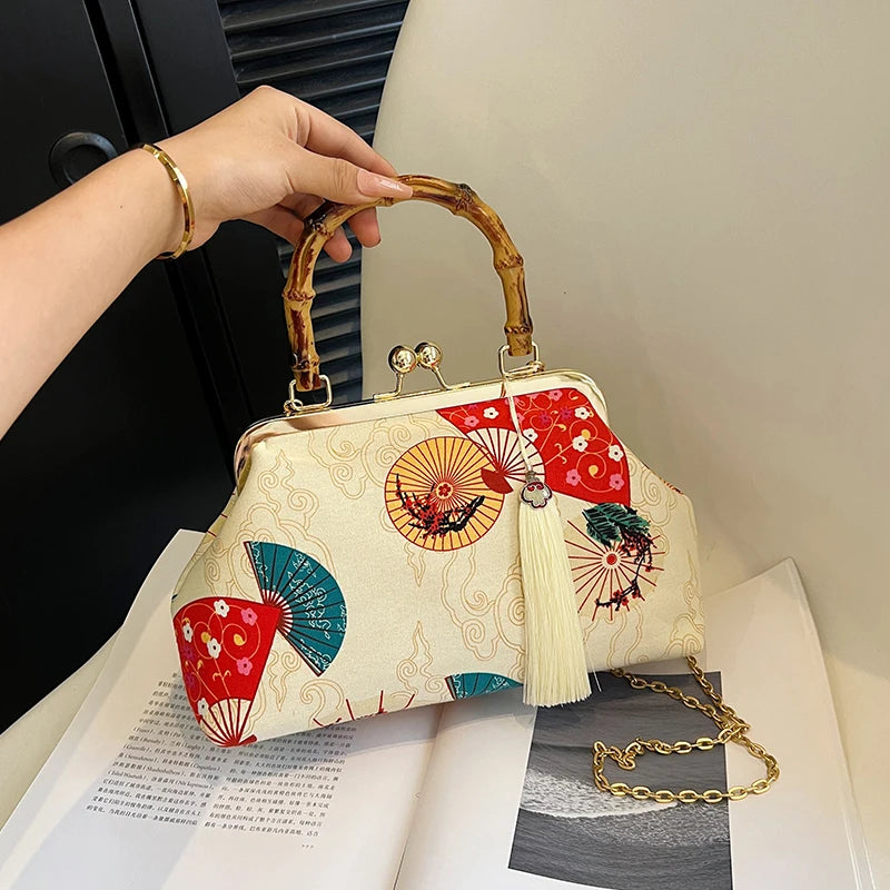 Luxury Evening Clutch Bag For Women Bride Wedding Clutch Purse Chain Shoulder Bags Small Party Handbag Rattan Handle Handle Tote