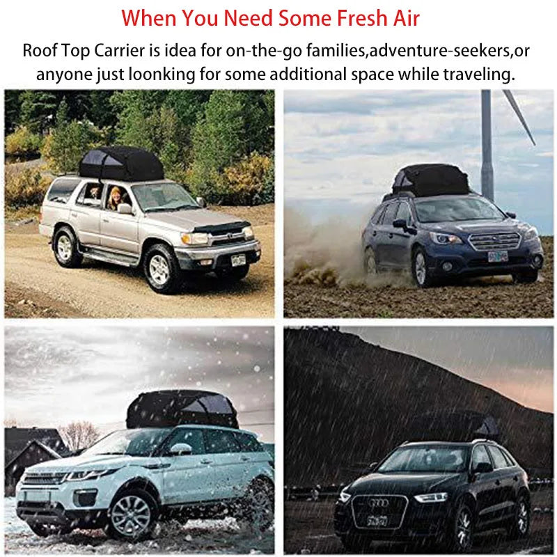 Car Cargo Roof Bag Waterproof Auto Rooftop Luggage Carrier Storage Bag 600D Oxford Car SUV Van Foldable Roofs Bags