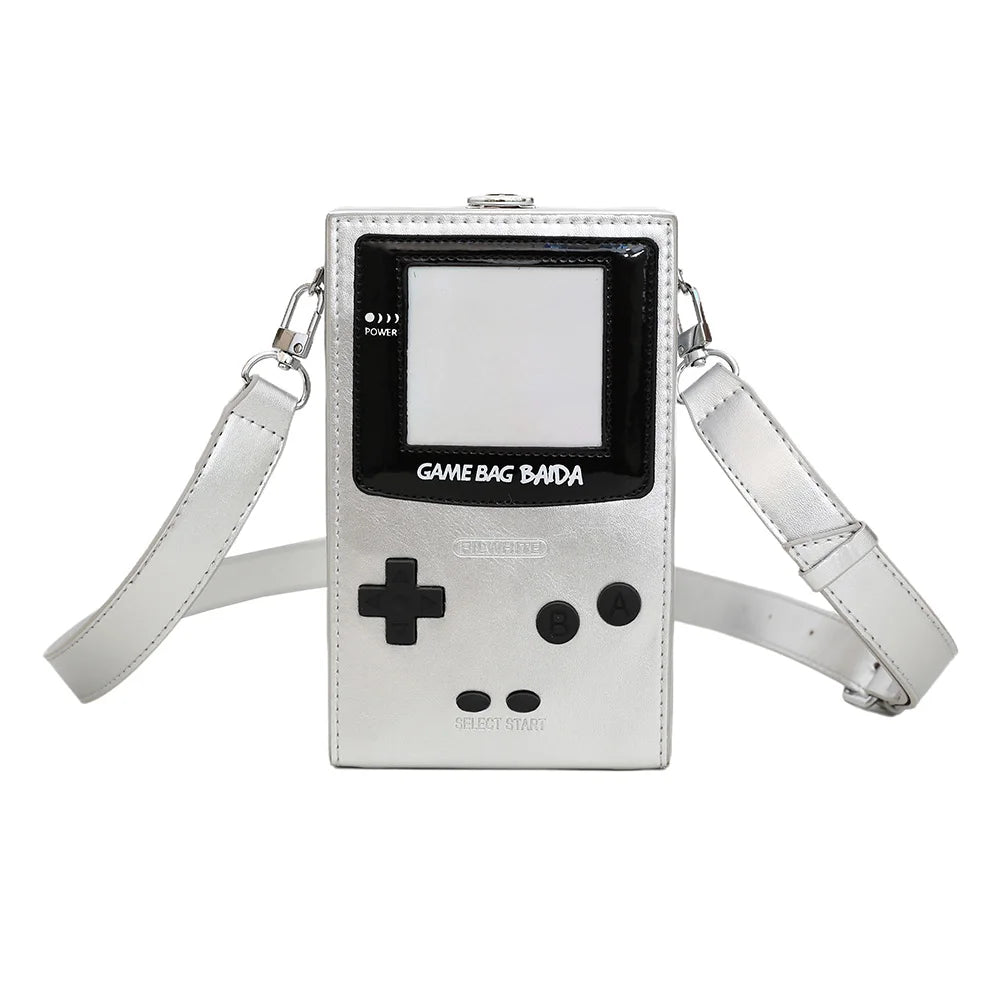 Messenger Bag for Women Game Console Shape Small Purse PU Leather Adjustable Strap Hobo Bag for Work Travel