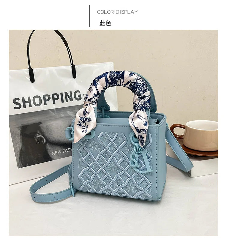 Luxury 2025 New Versatile Craftsmanship Embroidery Concubine Bag Handbag, Women's Crossbody Bag