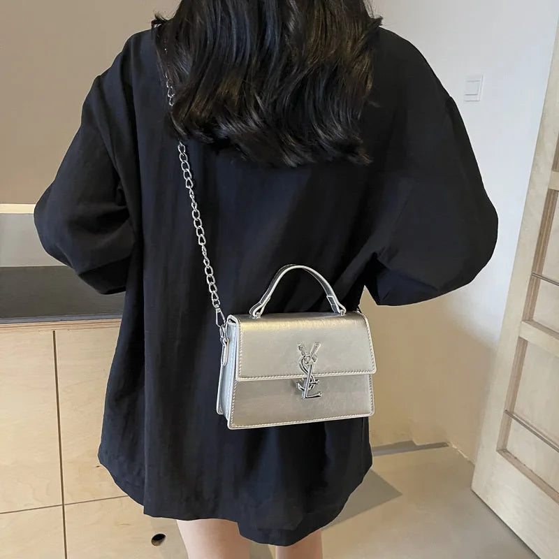 Designer style bag - 2025 hit product - Retro high-end evening bag Classic and versatile chain strap crossbody small square bag