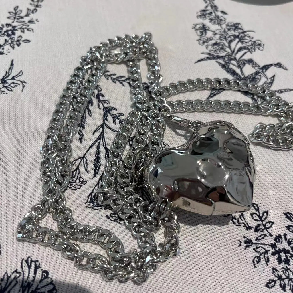 Fashionable Metal Heart Waistband Bag Luxury Satchel Pearl Chain Crossbody Bags For Women Shoulder Bag Handbag Accessories