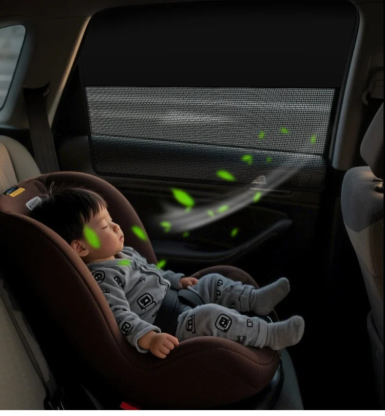 Magnetic Car Sun Shade Anti-UV Front/Rear Window Sunshield Shadow Mesh Glass Shading Curtain Auto Interior Car Privacy Shield