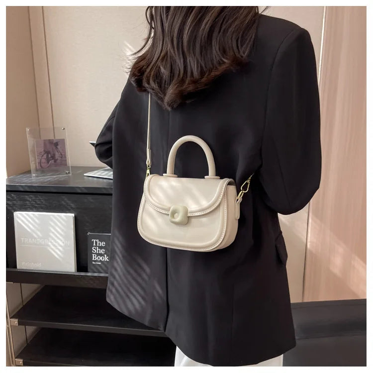 Luxury Women's Multi-functional Small Messenger Bag,high-end Texture Fashionable Square Handbag Trendy Handheld and One Shoulder