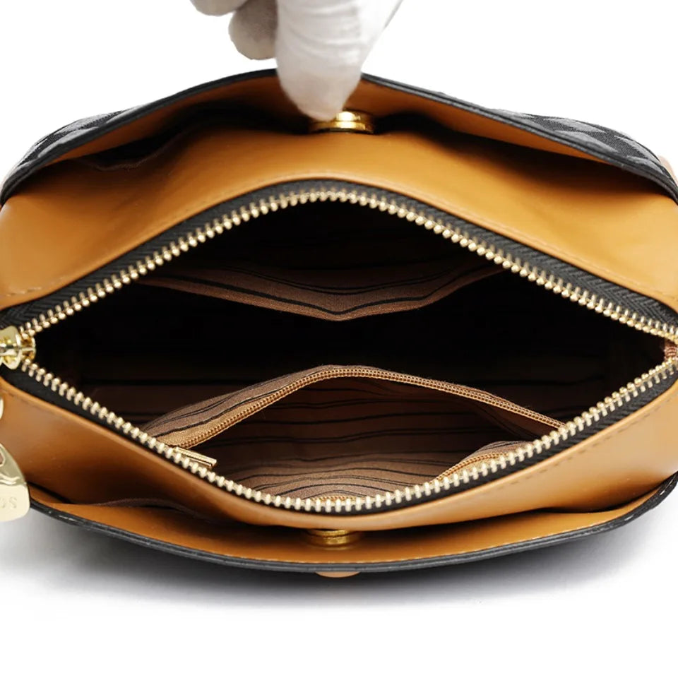 Luxury Handbags Women Bags Designer Crossbody Bags for Women Mother Soft Pu Leather Shoulder Purses Handbag Clutch 3 Layers Sac