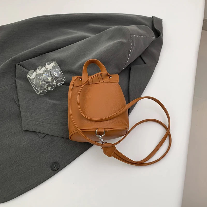 Korean Fashion Backbag Casual Travel Bag Classic Flower Backpack 2024 Pu Leather Women Bags Foreign Trade Bag Women'S Backpack