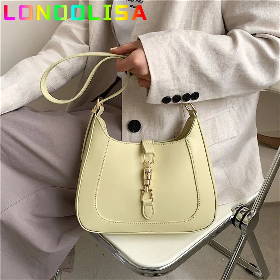 Luxury Brand Purses and Handbag Top End Quality Designer Leather Shoulder Crossbody Bag for Women 2022 Fashion Underarm Girl Sac