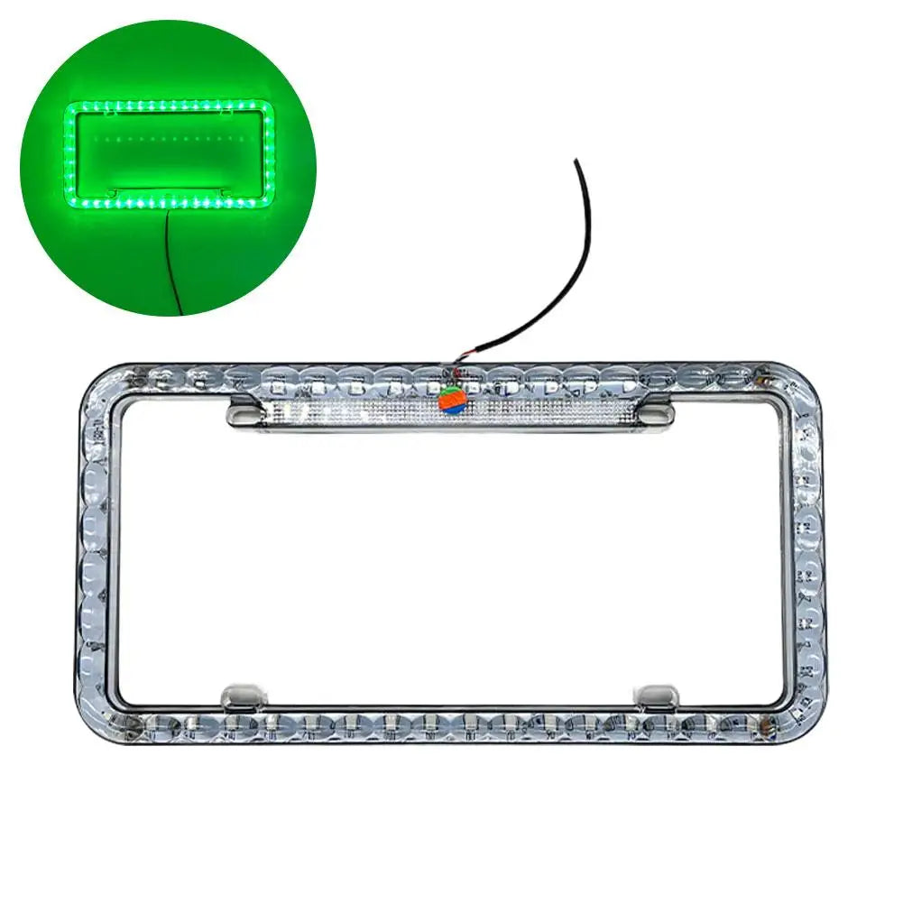 LED License Plate Frame Light 12V Car Rear License Plate Frame LED Lights With Multiple Light Modes Auto Accessries