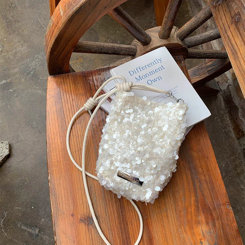 2025 New Large Sequined Bags for Women Are in Trend This Year – Large-Capacity Tote Bags with a Stylish Texture, Suitable as Sho