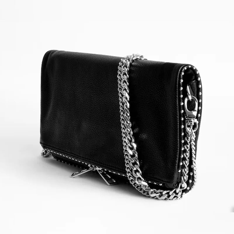 2025 New Fashion Women Wing Bag Classic Black Single-shoulder Envelope Zadigent Bag Luxurious Design Chain Crossbody Ladies Bag