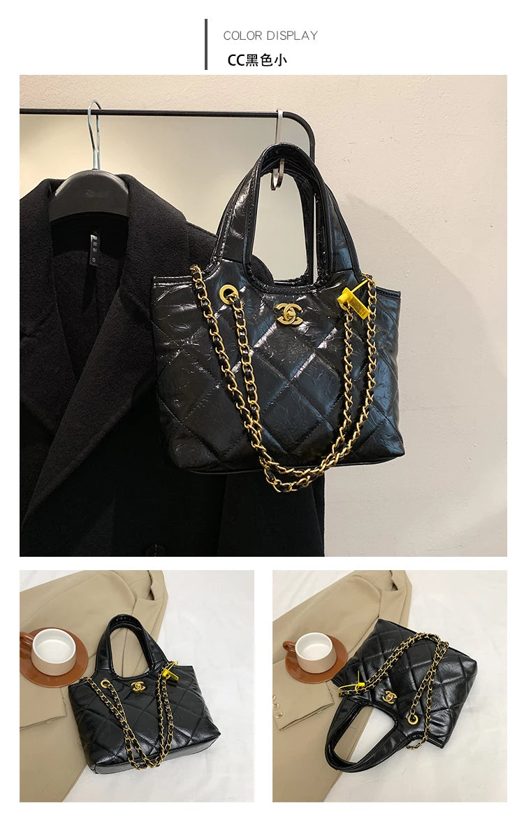 Luxury Brand Popular Classic Handbags For Ladies, Leather Tote Bags With Crossbody, Elegant Women's Fashion