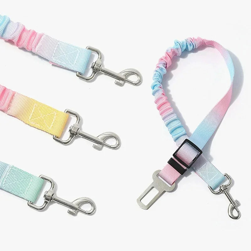 Dog Seat Belt,Small,Medium,and Large Dog Car Safety Buckle,Pet Safety Rope,Car Towing Belt, Anti Slip Rope,Dog Rope
