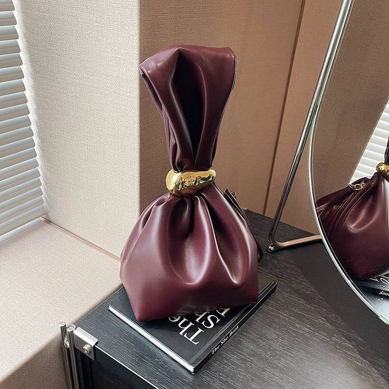 MOODS Elegant Evening Bags For Women 2024 Luxury Designer Purses And Handbags Soft PU Leather Wedding Dinner Party Clutch Purse