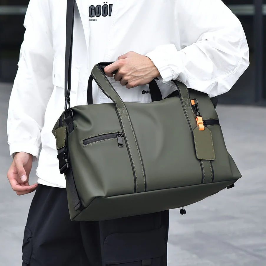 Gym Bag Men Hand-Held Luggage Bag Short Distance Large Capacity Travel Luggage Bag Business Trip Lightweight Travel Leisure Bag