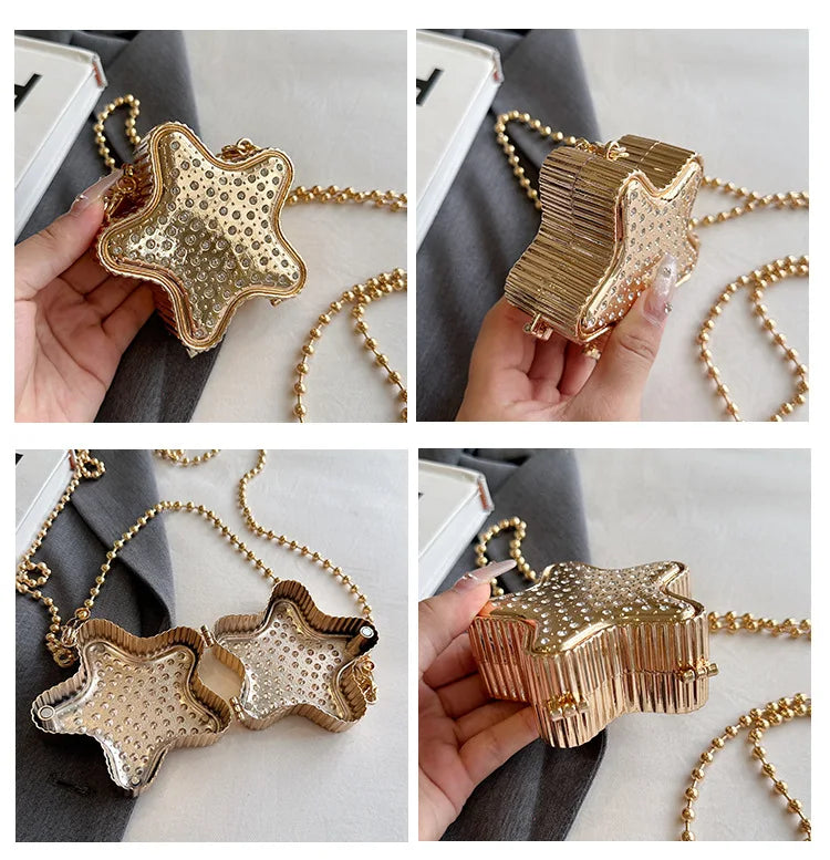 Premium Niche Mini Box Bag - 2025 Women's Star Design, Chain Shoulder & Messenger Style