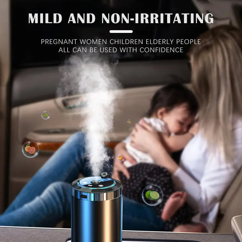 Car Diffuser Humidifier Car Air Freshener Multi-Function Aromatherapy LED Light USB Charger Essential Oil Diffuser Accessories