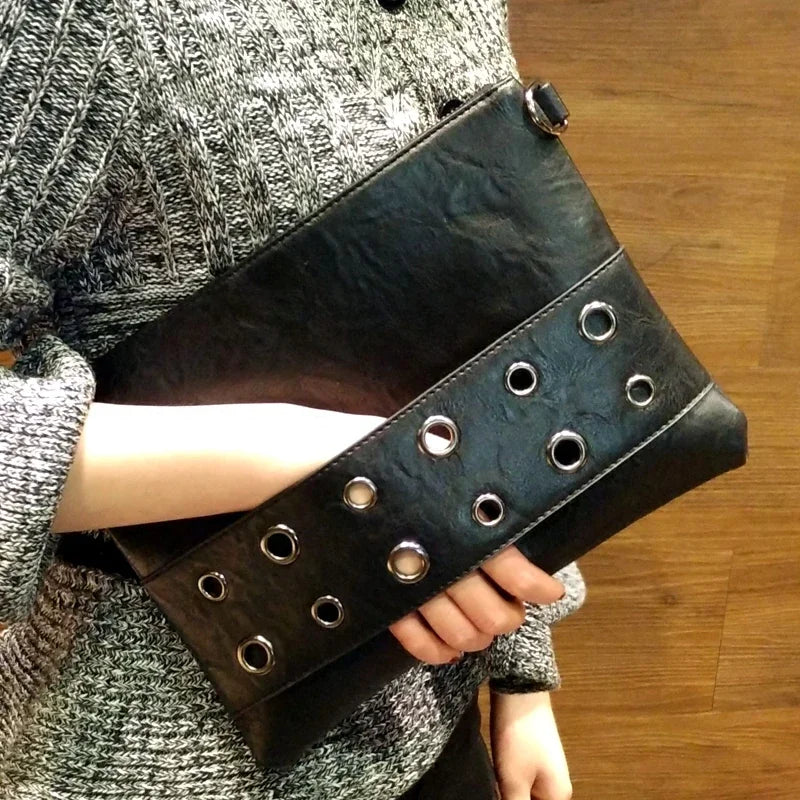 Day Clutches Bags for women Shoulder Bags PU Leather Crossbody Bags Ladies Envelope Evening Party clutch purse black bolsa
