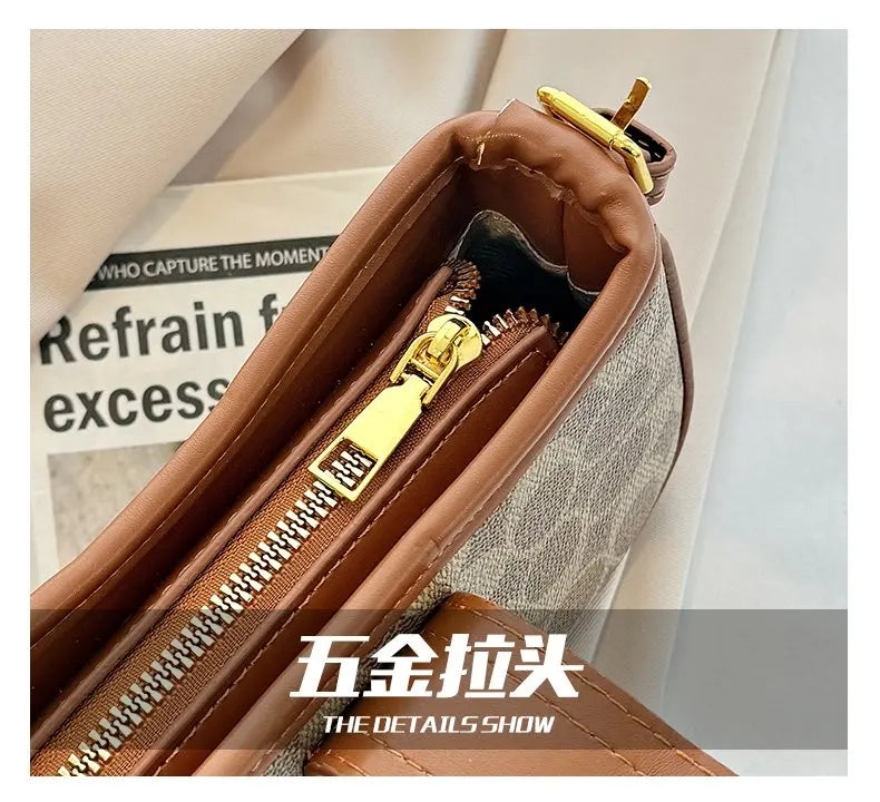 The High-end Underarm Baguette Bag 2025 New Style, Featuring A Star-studded Single-shoulder Bag with A Unique Hand-carry Design