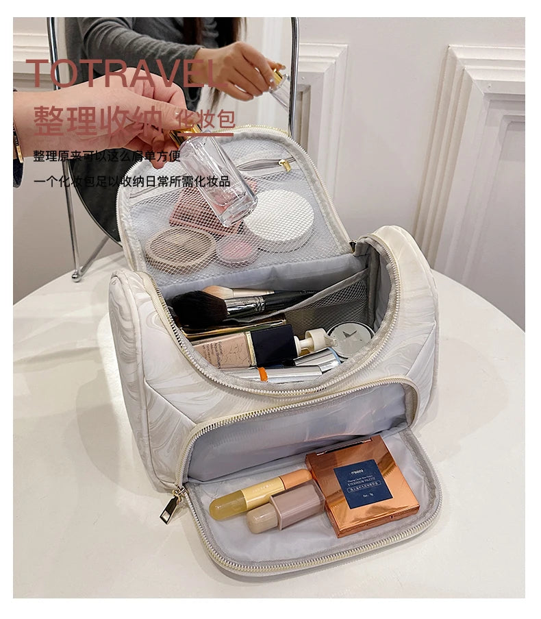 2025 New Luxury Portable Makeup Bag Cosmetics Storage Cases Large Capacity Organizer Travel Toiletry Wash Bag Multifunction Bags