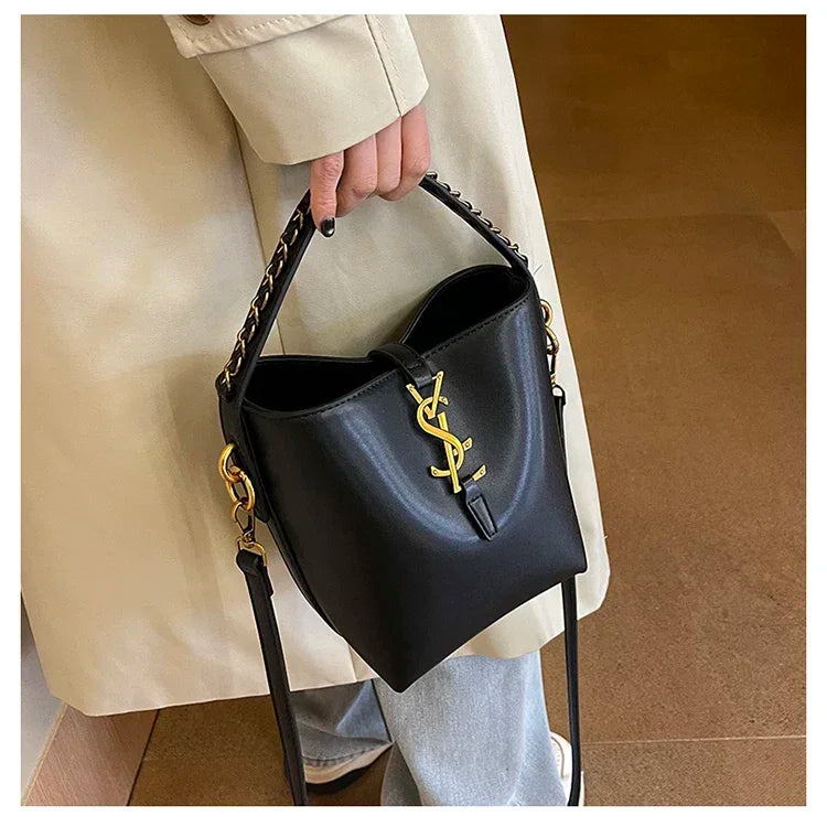 2025 Summer New! Light - Luxury Women's Bucket Bag - High - End Niche Design, Stylish Shoulder Messenger for All Occasions