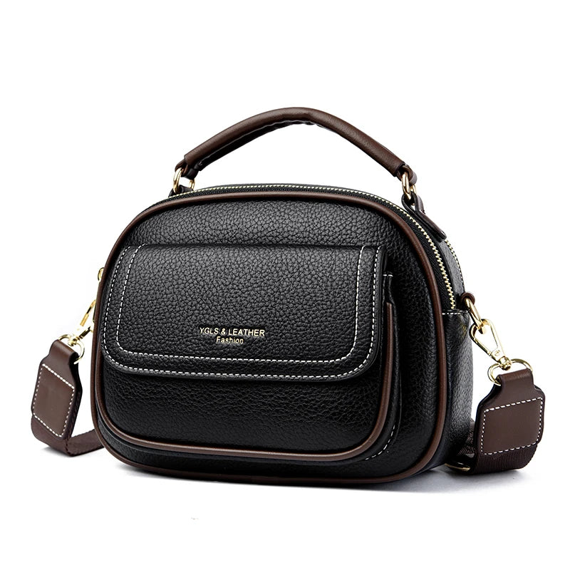 Underarm Bags New Women's Fashion Handbags Retro Solid Color PU Leather Shoulder Casual Women High-ranking Messenger Bags wallet