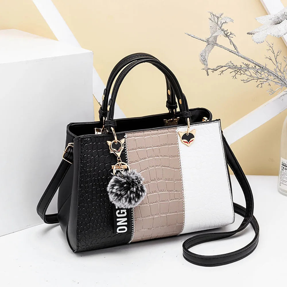 Luxury Designer Women Shoulder Bag Crocodile Skin Texture Handbag High-Quality Crossbody Bag Classic Commuting Tote Bag